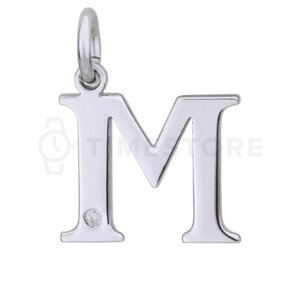 Strieborný prívesok s diamantom TS-PE-0028